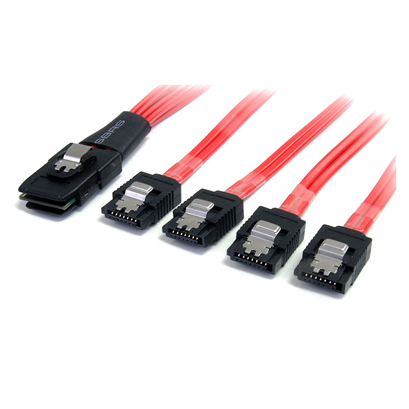 You Recently Viewed StarTech SAS8087S410 1m Serial Attached SCSI SAS Cable - SFF-8087 to 4x Latching SATA Image